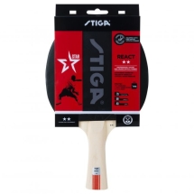 Ракетка для н/т Stiga React WRB 2**, арт.1212-8418-01, для тренир., накладка 1,9 мм,ITTF, кон. ручка