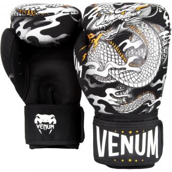 Перчатки боксерские Venum Dragon&#039;s Flight Black/White оптом, фото 2