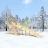 Зимняя горка "IgraGrad Snow Fox (Домик)", скат 10 м, без окраски оптом