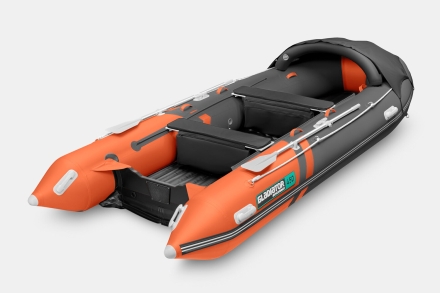 Gladiator E 450 PRO AIR оранжево-темносерый моторная лодка ПВХ оптом, фото 4