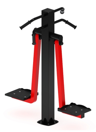 Маятник двойной (красный) - Уличный тренажер - СТ 029-11.П оптом, фото 3