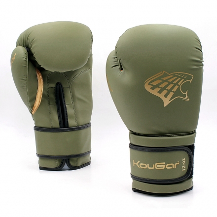 Перчатки боксерские KouGar KO900-10, 10oz, темно-зеленый оптом, фото 1