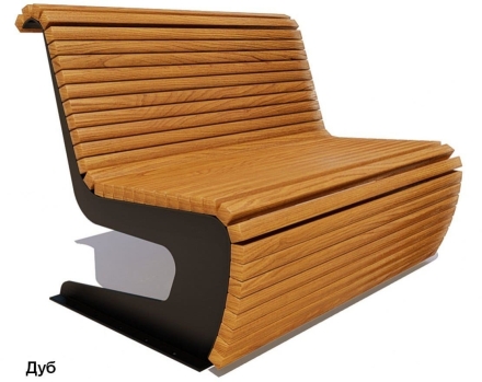 Скамейка парковая Сквер, Сосна 3 м оптом, фото 2