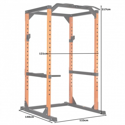 Силовая рама DFC DCGE02 (чёрный/оранжевый, три короба) оптом, фото 5