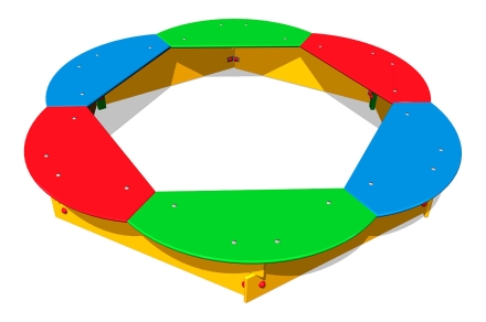 Детская песочница Ромашка П006 для игровой площадки оптом, фото 1
