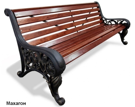 Скамейка парковая Москва, Лиственница 2 м оптом, фото 4