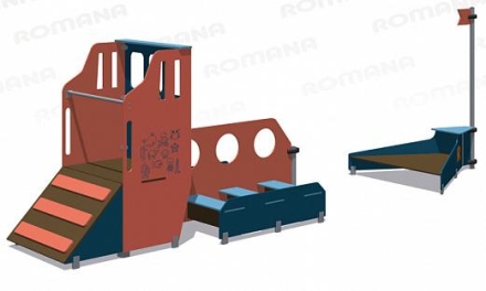Игровой комплекс Romana Баржа 057.75.00 для детской площадки оптом, фото 4