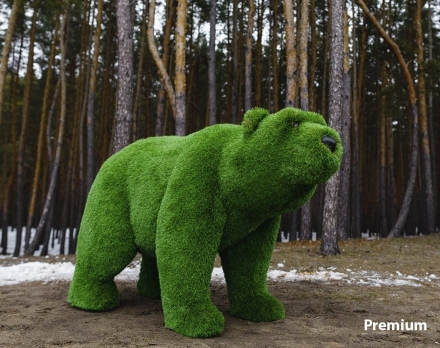 Топиари медведь Муни - газон Eco/Eco Green оптом, фото 10