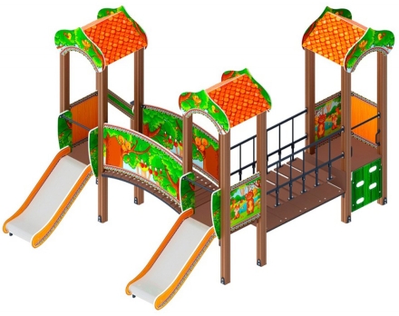 Детская игровая площадка Полянка ДИК 1.16.04-01 Н 750 оптом, фото 2