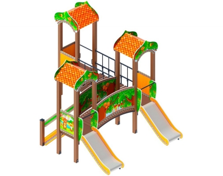 Детская игровая площадка Полянка ДИК 1.16.04-01 Н 750 оптом, фото 1