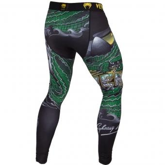Компрессионные штаны Venum Crocodile Black/Green оптом, фото 2
