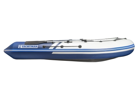 YACHTMAN-340 НДНД (Яхтман) белый-синий (лодка ПВХ нднд под мотор с усилением) оптом, фото 4