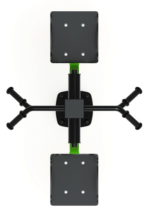 Маятник двойной (зеленый) - Уличный тренажер - СТ 029-12.П оптом, фото 5