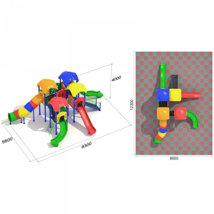 Игровая площадка Зоопарк 3.2 оптом, фото 3