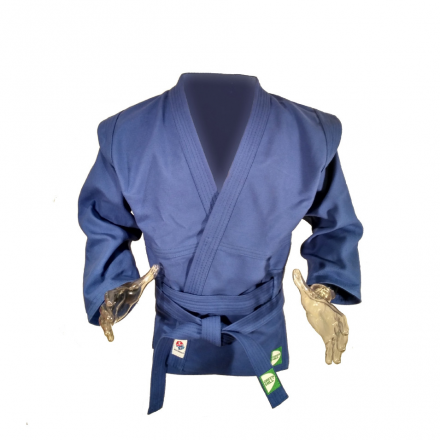 Куртка для самбо &quot;GREEN HILL MASTER&quot; арт. SC-550-46-BL, р.46, одобр. FIAS, 100% хлопок, синий оптом, фото 1