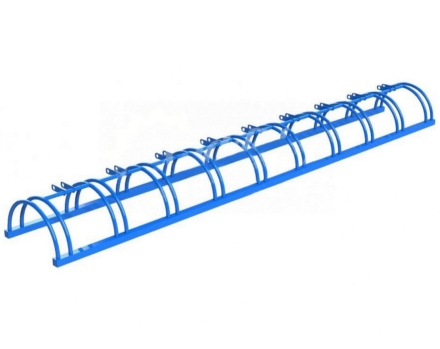 Парковка для самокатов Поток, Матовая нержавейка 9 мест оптом, фото 1