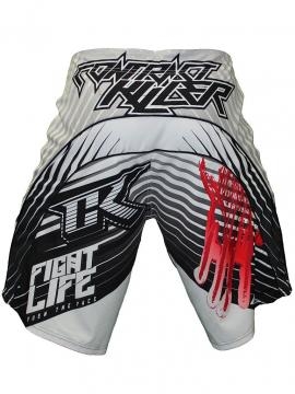 Шорты ММА Contract Killer Stained S2 Shorts - White/Red оптом, фото 2