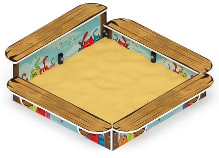 Песочница средняя (Коты) - ИО 5.01.15-03 оптом, фото 4