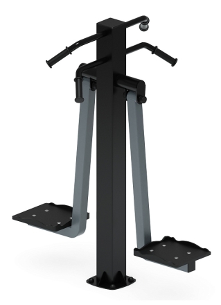 Маятник двойной (серый) - Уличный тренажер - СТ 029-13.П оптом, фото 1