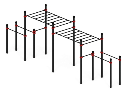 Воркаут 108 красный ВТ 12.26-01 оптом, фото 4