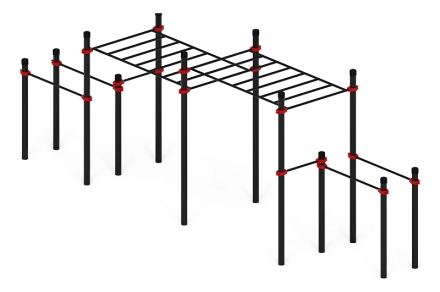 Воркаут 108 красный ВТ 12.26-01 оптом, фото 2