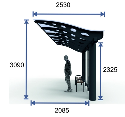 Остановочный павильон &quot;Прайм-6&quot; оптом, фото 3
