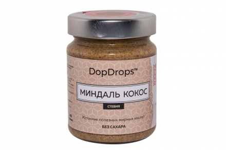 Кокосово-миндальная паста с протеином, в стекле, 265г оптом, фото 2
