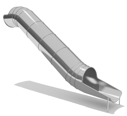 Горка из нержавеющей стали ГГТН-765.2000.003 для детской площадки оптом, фото 1