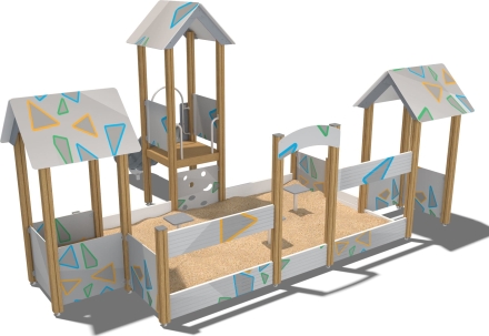 Песочный дворик Усадьба ПС108.00.1 для детской площадки оптом, фото 2