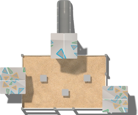 Песочный дворик Усадьба ПС108.00.1 для детской площадки оптом, фото 3