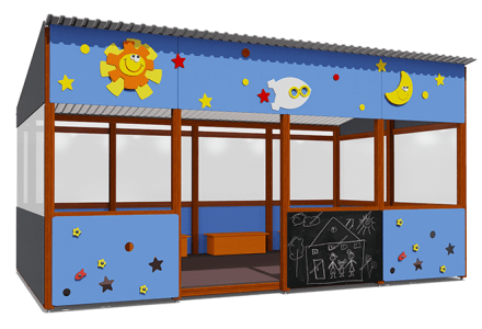 Теневой навес Космос ВСТ 1511/1 18 м2 для улицы оптом, фото 1