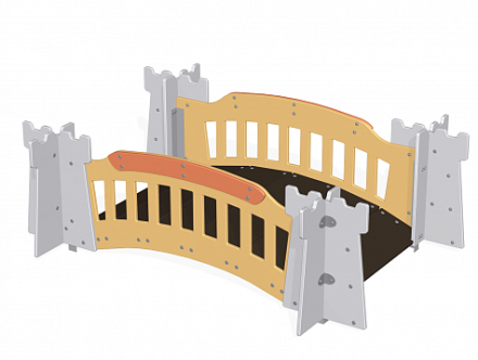 Детский лаз Мостик Romana 115.71.00 для детской площадки оптом, фото 1