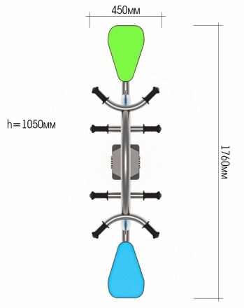 Качели-балансир ЛД041203 для детской площадки оптом, фото 2