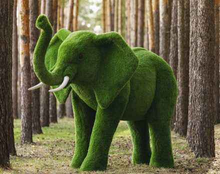 Топиари слон Барон - газон Eco оптом, фото 1