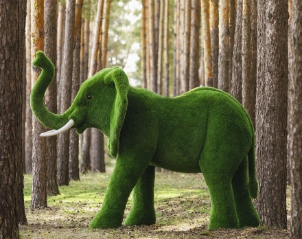 Топиари слон Барон - газон Eco оптом, фото 4