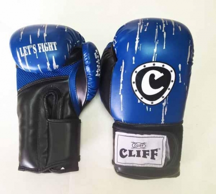 Перчатки бокс FIGHT STAR (DX) 14 oz синие оптом, фото 1