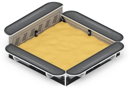 Песочница средняя (Техно) - ИО 5.01.15-04, фото 2 Песочница средняя (Техно) - ИО 5.01.15-04, фото 2