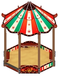 Песочный дворик Пагода Карнавал (Шапито) - ИО 6.01.02-20, фото 1 Песочный дворик Пагода Карнавал (Шапито) - ИО 6.01.02-20, фото 1