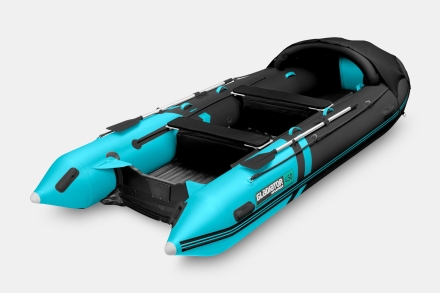 Gladiator E 450 PRO AIR черно-бирюзовый моторная лодка ПВХ оптом, фото 2