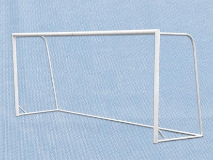 Ворота футбольные 2,44х7,32м, круглая труба D=89мм оптом, фото 1