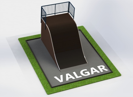 Квотерпайп роулин, разгонная горка волна оптом, фото 1