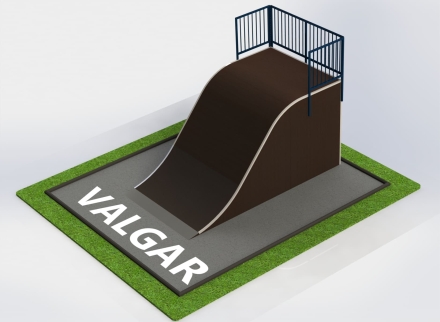 Квотерпайп роулин, разгонная горка волна оптом, фото 2