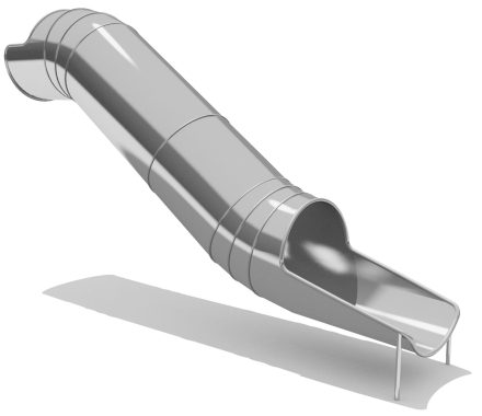 Горка из нержавеющей стали ГГТН-765.1500.002 для детской площадки оптом, фото 1