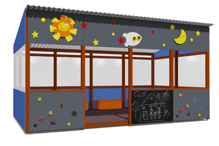 Теневой навес Космос ВСТ 1511 18 м2 для улицы оптом, фото 1