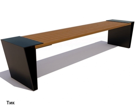 Скамейка уличная Мегаполис, Лиственница 0,6 м оптом, фото 1
