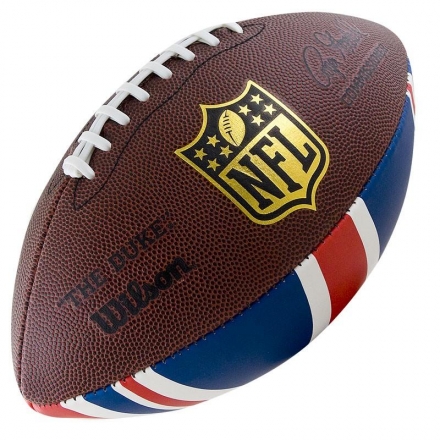 Мяч для американского футбола &quot;WILSON NFL Team Logo&quot;, синт. кожа (композит), лого NFL оптом, фото 1