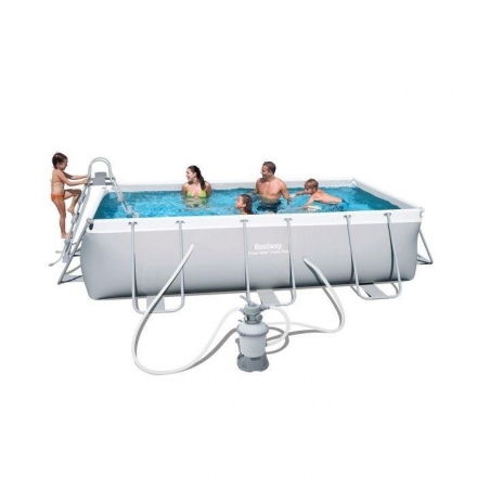 Бассейн каркасный Power Steel, 404 х 201 х 100 см, песочный фильтр-насос , лестница оптом, фото 1