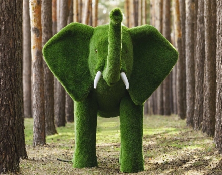 Топиари слон Барон - газон Premium оптом, фото 4