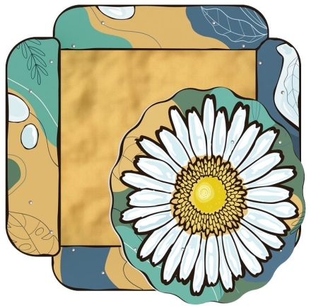 Песочница с навесом Ромашка (Пастель) - ИО 5.01.16-01 оптом, фото 5