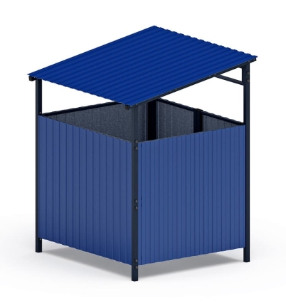 Навес контейнерной площадки для мусора (1 секция) МФ 55.02.02.1-03 оптом, фото 4